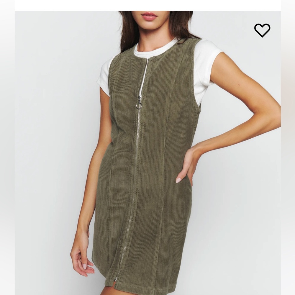 Reformation Suzie corduroy mini dress